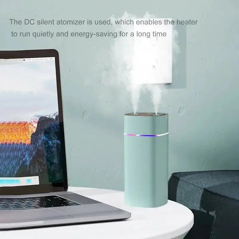 Kreativer Doppelsprüh - USB - Luftbefeuchter mit Nachtlicht - Amiko Decor