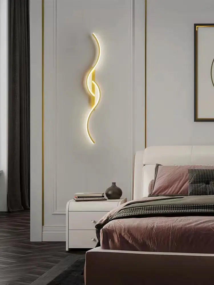 Modern Minimalist Long Wall Lamp for Bedroom & Living Room - Amiko Decor