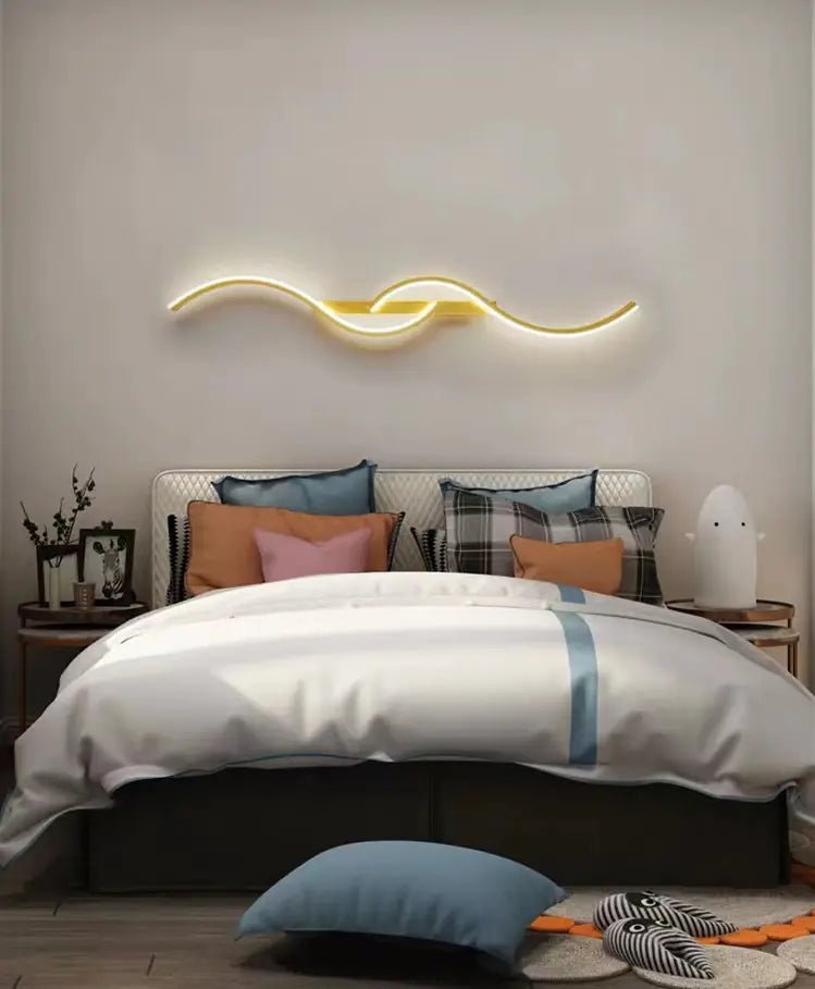 Modern Minimalist Long Wall Lamp for Bedroom & Living Room - Amiko Decor
