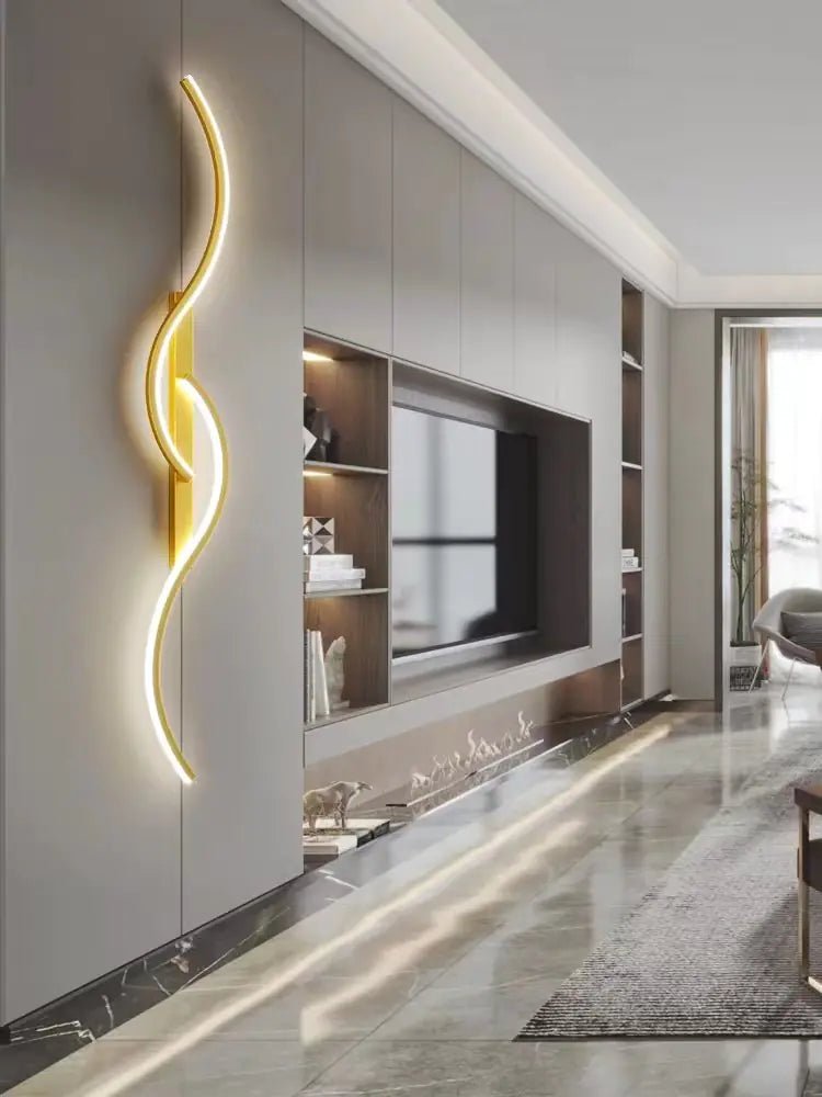 Modern Minimalist Long Wall Lamp for Bedroom & Living Room - Amiko Decor