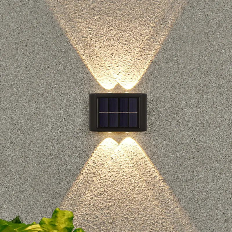 Solar Dual - Head Waterproof Outdoor Wall Lamp - Amiko Decor